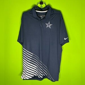 Dallas Cowboys Nike Men's Dark Blue Polo with Star Design